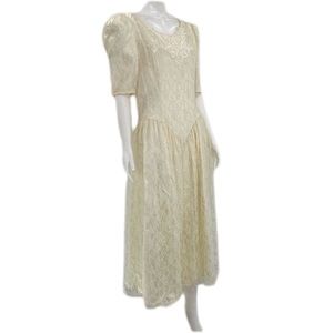 GUNNE SAX Vintage Lace CottageCore Wedding